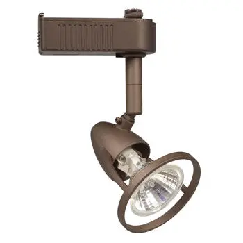 Halogen Track Head 70120Bz - Bronze Finish, Mr16 12V, 50W, Gx5.3 Base, Non-Dimmable, 4"L X 3"W X 6"H 1