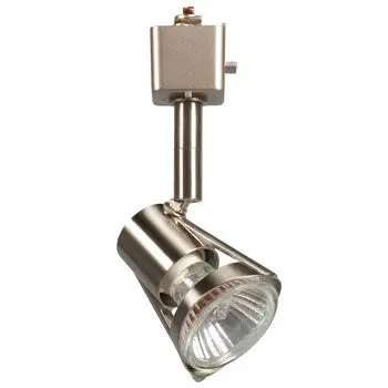 Halogen Track Head 70325Bn - Brushed Nickel, Gu10, 50W, Non-Dimmable, 2-3/4"L X 2-1/8"W X 5-1/2"H 1