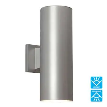 L323042ms Outdoor Wall Light - Matte Silver, Led Dimmable, 3000K, 15W, 2000 Lumens 1