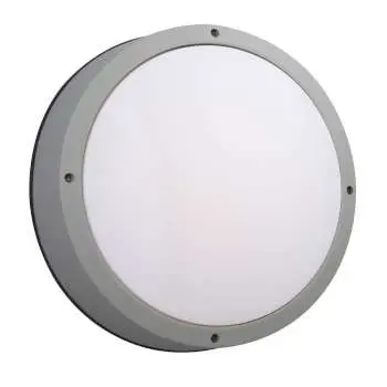 L323313ms 14" Round Outdoor Dimmable Matte Silver Led Light, 30W, 2500 Lumens, 3000K 1