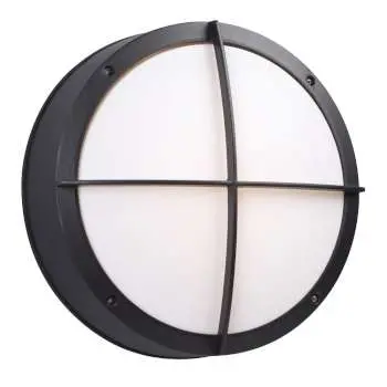 L323323bk - 14" Round Outdoor Dimmable Led Light, 30W, 2500 Lumens, Black Finish, 3000K 1