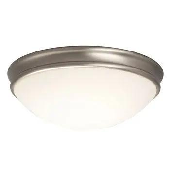 L613335bn024a1 Led Flush Mount Ceiling Light, Brushed Nickel, Opal White Glass, 24W, Energy Star, Dimmable 1
