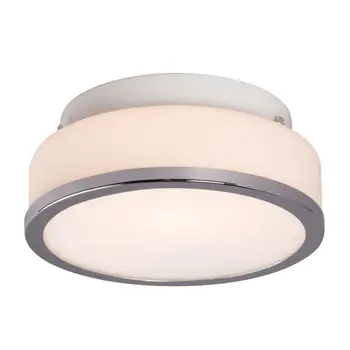 L613531ch010a1 - Chrome Led Flush Mount Ceiling Light, Opal White Glass, 12W, 3000K, Energy Star, Dimmable 1
