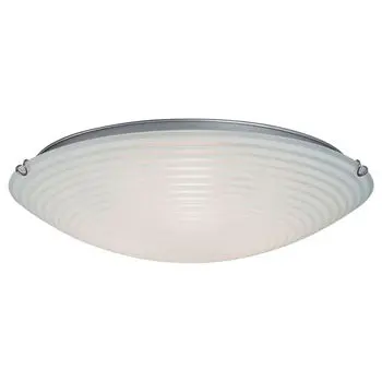 L615295ch031a1 Led Flush Mount Ceiling Light, Chrome Finish, Satin White Glass, 33W, 3000K, Dimmable, Energy Star 1