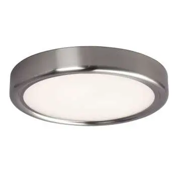 L622032bn Brushed Nickel Ceiling Light, 30W 3000K Led, Dimmable, 120V, 14" White Acrylic Lens 1