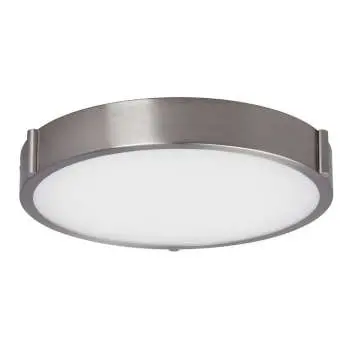 L622052bn Brushed Nickel Ceiling Light - 30W Led, 3000K, Dimmable, 14.75" Dia, White Acrylic Lens 1