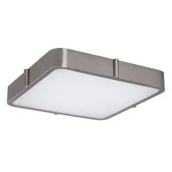 L622062bn Brushed Nickel Ceiling Light - 30W Led, 3000K, Dimmable, 120V, 14.5"X14.5"X2", White Acrylic Lens 1