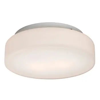 L623532wh010a1: White Led Flush Mount Ceiling Light With Opal Glass, Dimmable, 12W, 3000K, Energy Star 1