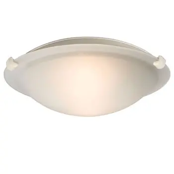 L680112fw010a1 Led Flush Mount Ceiling Light, White Finish, Frosted Glass, 12W Led, 3000K, Energy Star Rated 1