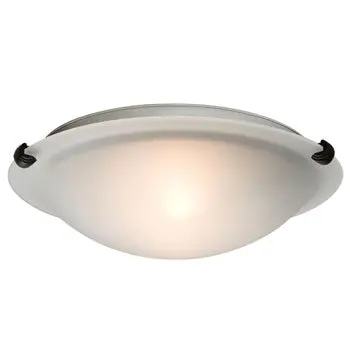 Led Flush Mount Ceiling Light L680112fo016a1 - Oil Rubbed Bronze, Frosted Glass, 16W, 3000K, Energy Star, Dimmable 1
