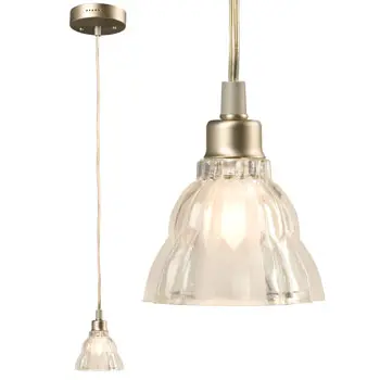 Mini-Pendant 911584Pt - Pewter Finish, Clear Frosted Glass, 20W Dimmable Bulb Included 1