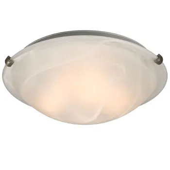 Ofelia 680116Mb-Ptr Pewter Flush Mount, Marbled Glass, 3X60w Non-Dimmable Ceiling Light 1