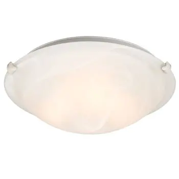 Ofelia L680116mw024a1 Led Ceiling Light, White, Marbled Glass, 24W, 3000K, Dimmable, Energy Star Certified 1