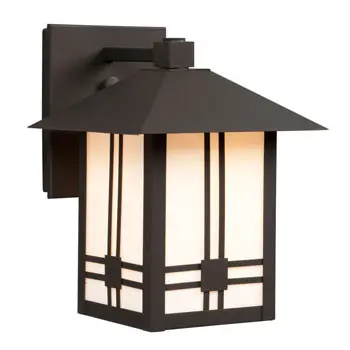 Outdoor Lantern 312010Bk/Wh - Black Finish With White Glass, 100W A Bulb, 7-1/8" X 10-1/4", Non-Dimmable 1