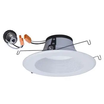 Rl-R562wh: 5"/6" Ac Led Baffle Trim Downlight In White, 3000K, Dimmable, Energy Star, 1000 Lumens 1