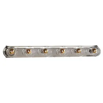 Six Light Vanity Bar 730636Ch - 36" Chrome Finish, G25 Bulb, Energy Efficient, 60W, Non-Dimmable 1