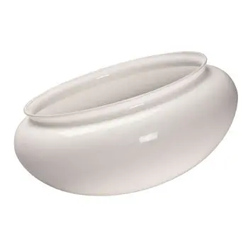 White Mushroom Glass 810210-G - Elegant White Finish, Non-Dimmable With Standard Bulb Base 1