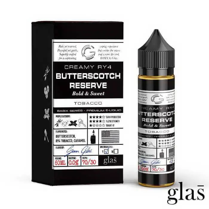 Butterscotch Reserve By Glas Basix Eliquid 60Ml 1
