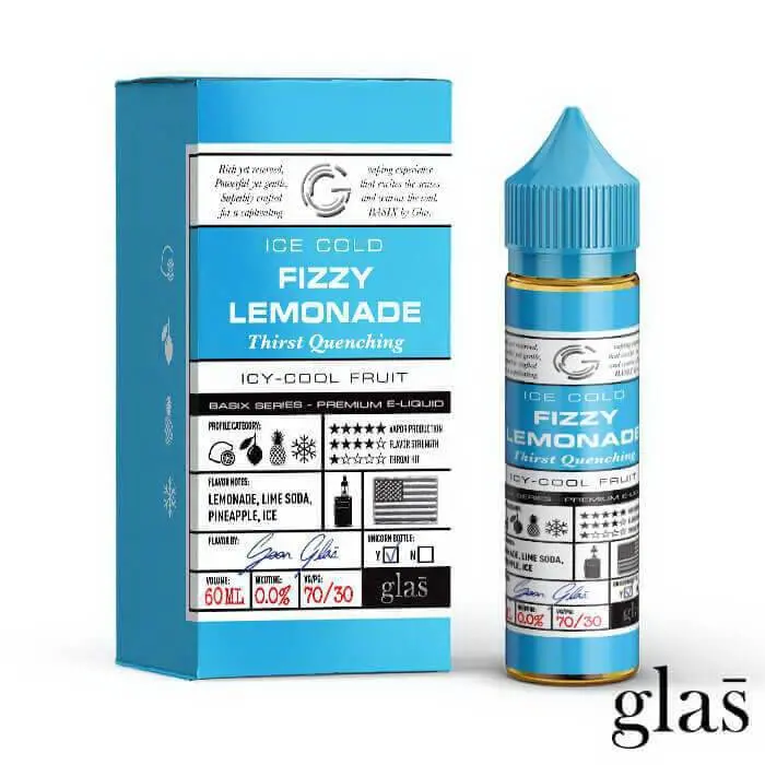 Fizzy Lemonade By Glas Basix Eliquid 60Ml 1