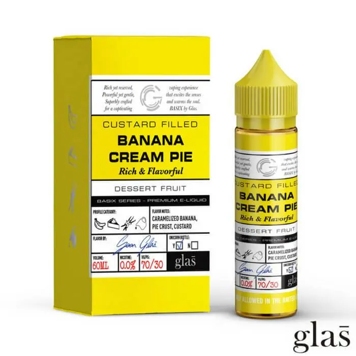 Banana Cream Pie By Glas Basix Eliquid 60Ml 1