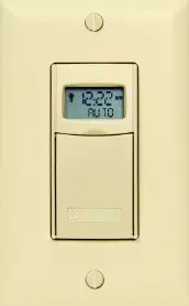 7-Day Heavy-Duty Programmable Timer, 120-277 Vac, 20A, Ivory 1