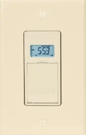 7-Day Standard Programmable Timer, 120 Vac, 12A, Light Almond 1