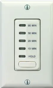 Electronic Countdown Timer, 120 Vac, 60 Hz, Preset Times 10,20,30,60 Minute, With Hold, Light Almond 1