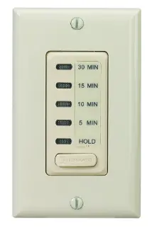 Electronic Countdown Timer, 120 Vac, 60 Hz, Preset Times 5,10,15,30 Minute, With Hold, Ivory 1