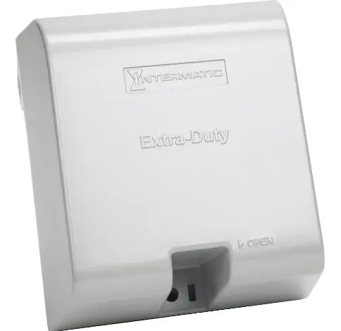 Extra-Duty Die-Cast In-Use Weatherproof Cover, Double-Gang, Vrt, 4.625" Gray 1
