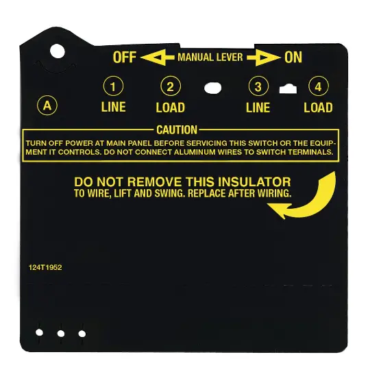 Insulator For Double Pole Time Switches 1
