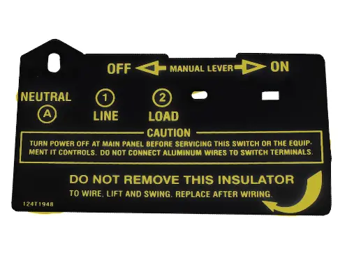 Insulator For Single Pole Time Switches 1