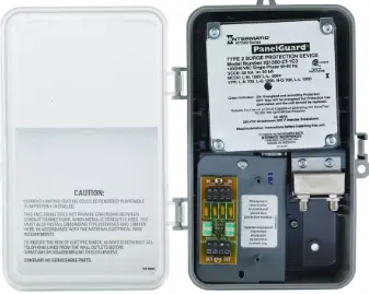 Surge Protective Device, 2 Telephone Lines, 1 Coax Lines, 6-Mode, 120/240 Vac 1Ph, Type 2 1