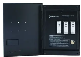 Surge Protective Device, 6-Mode, 120/240 Vac, 1Ph Type 2, Indoor Metal, Connected Equipment Warranty 10 Yr $25,000 1
