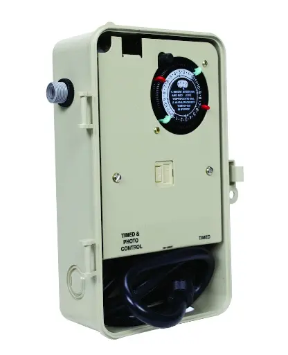 Two-Circuit Portable Outdoor Timer With Photocontrol 1