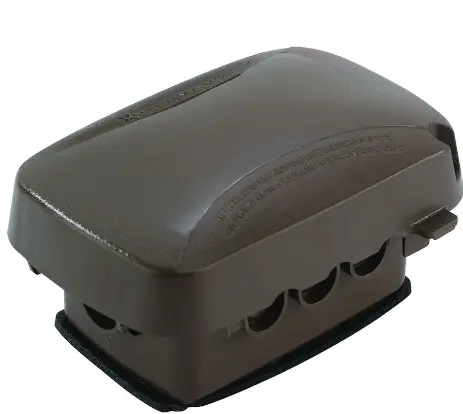 Weatherproof Cover, Single Gang, Vrt/Hrz Conf, 2.75' Bronze 1