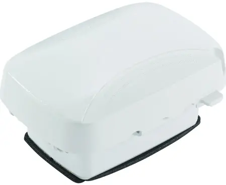 Weatherproof Cover, Single Gang, Vrt/Hrz Conf, 2.25' White 1