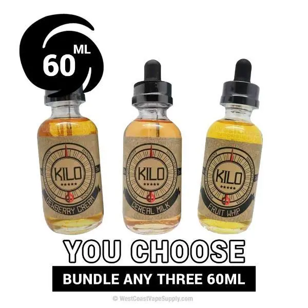 Kilo Vape Juice 60Ml Pick 3 Bundle (180Ml) 1