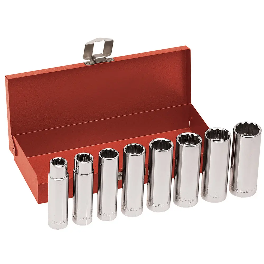 1/2-Inch Drive Deep Socket Wrench Set, 8-Piece 1