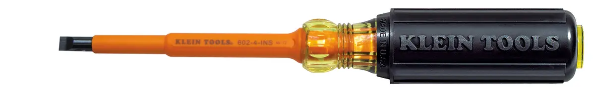 1/4-Inch Cabinet Tip Insulated Screwdriver, 4-Inch 1