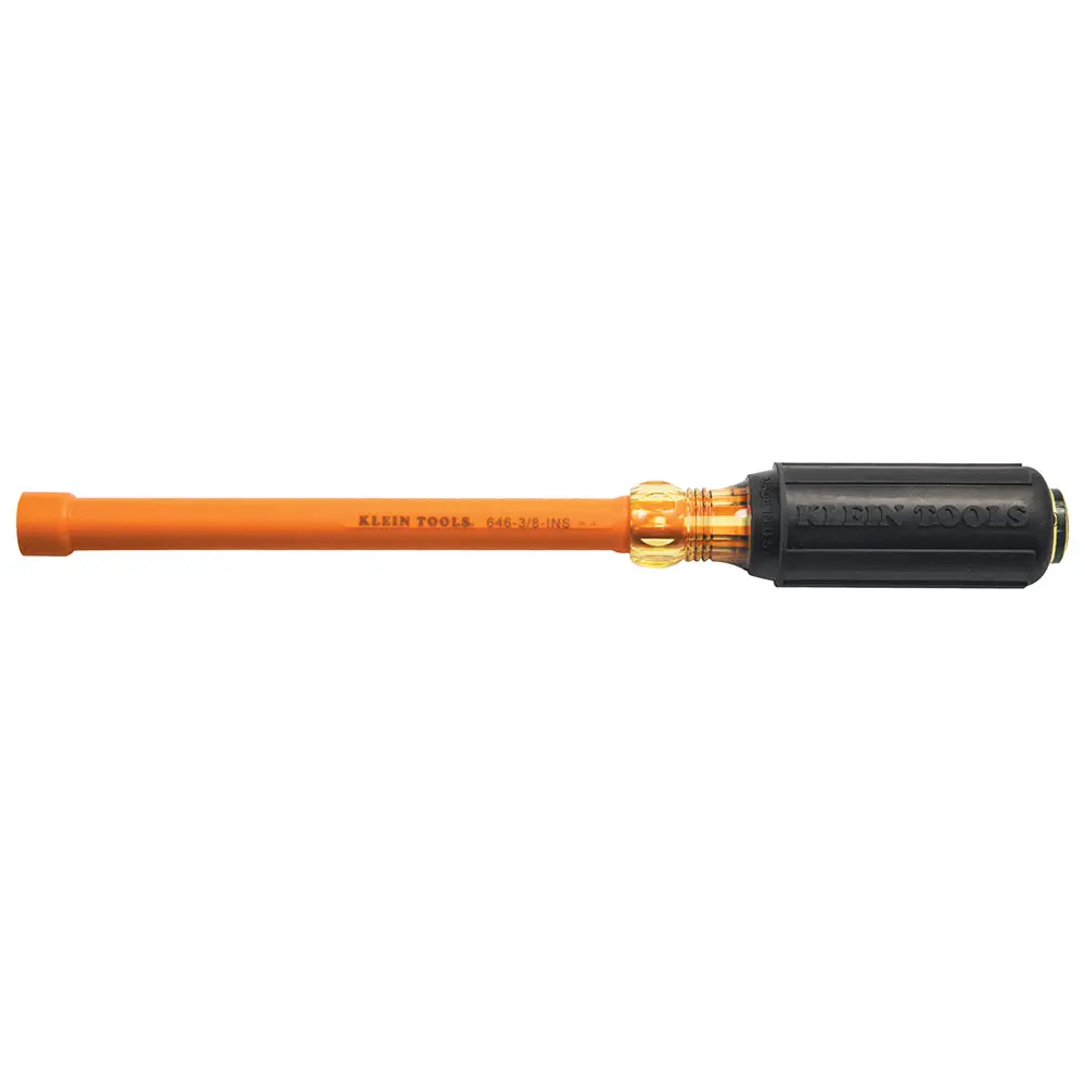 3/16-Inch Insulated Nut Driver 6-Inch Hollow Shaft 1