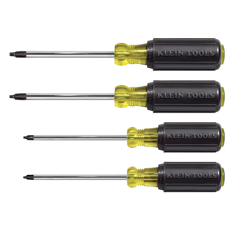 4 Piece Square Recess Screwdriver Set 1
