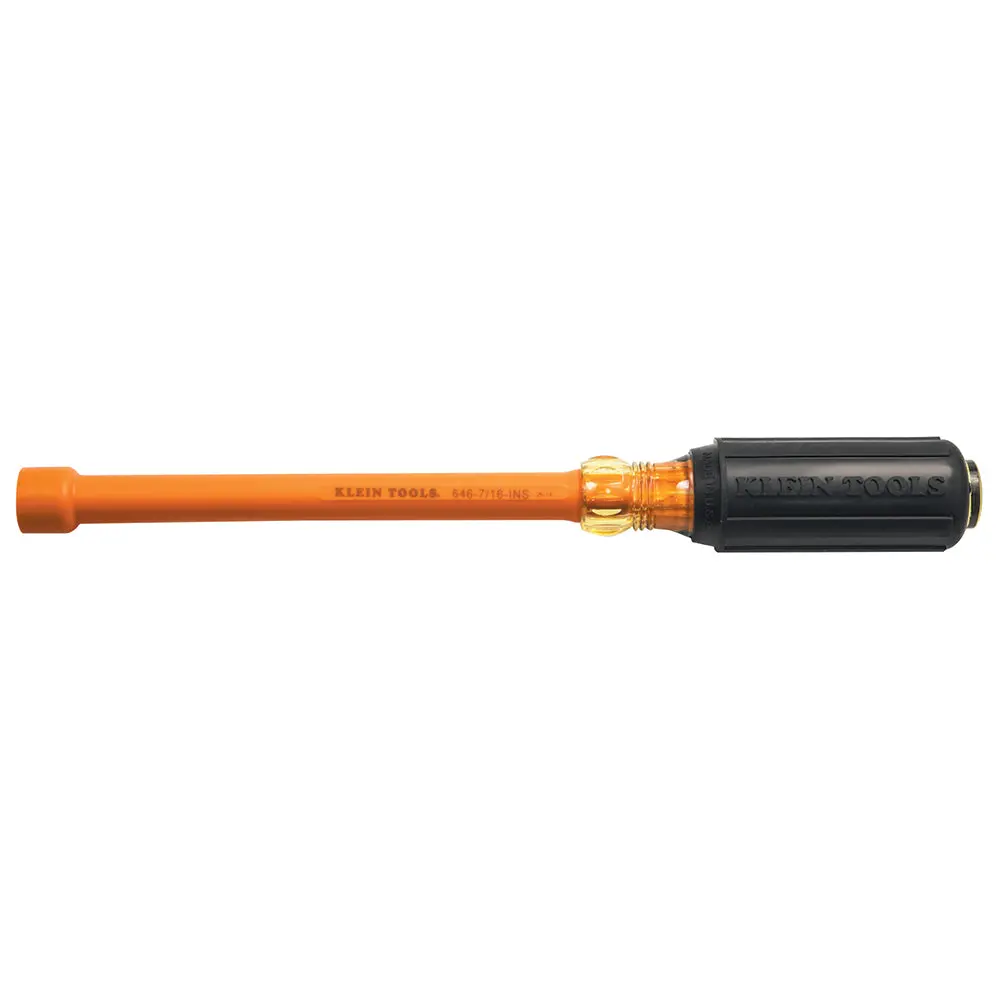 7/16-Inch Insulated Nut Driver 6-Inch Hollow Shaft 1