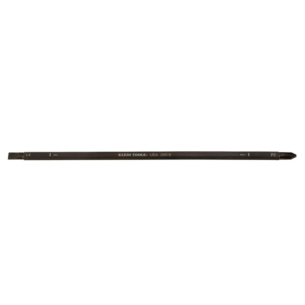 Adj Screwdriver Blade #2 Phillips 1/4-Inch Slotted 1
