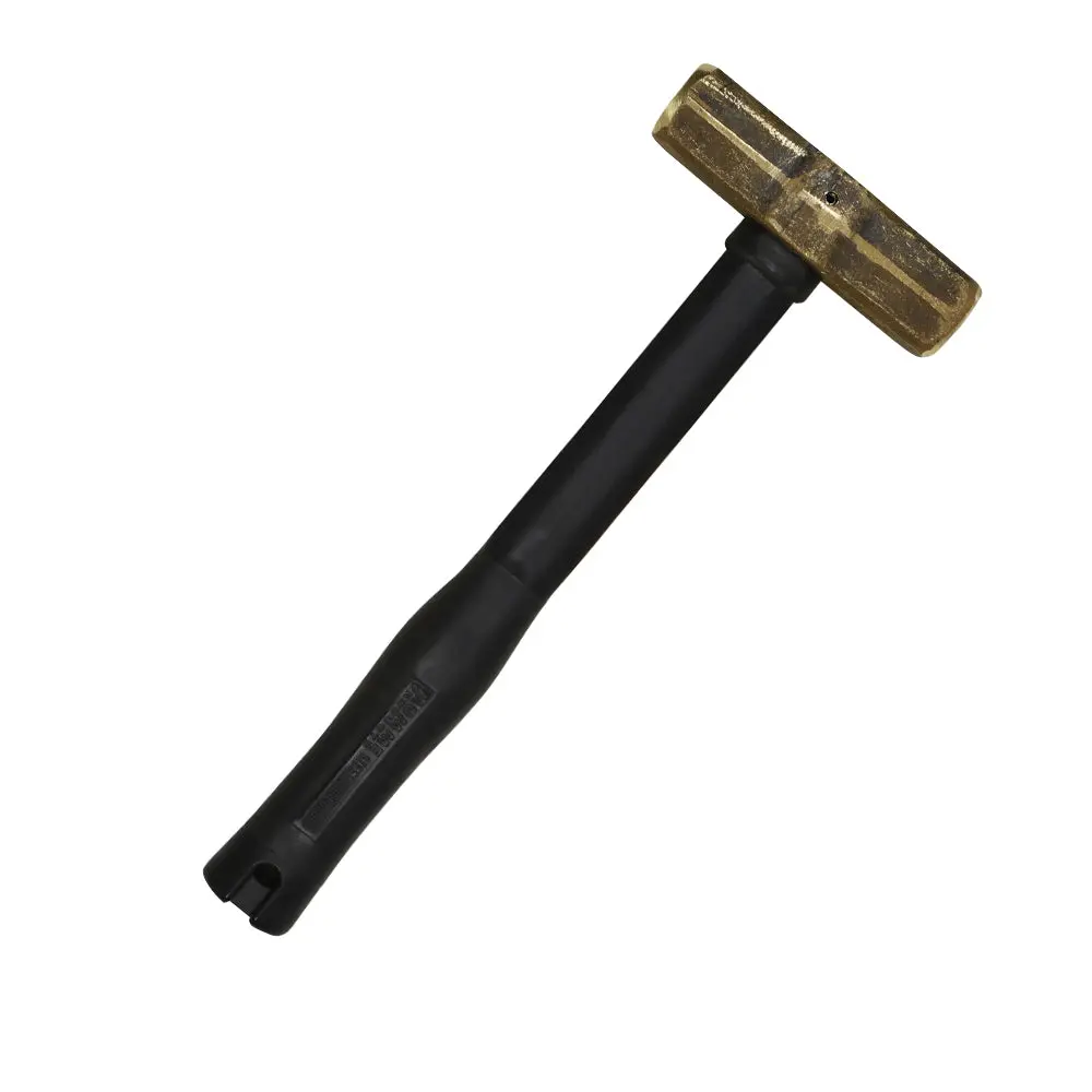 Brass Sledge Hammer - Fiberglass Rubber Grip Handle - 7 Lbs. (3.2 Kg) 1