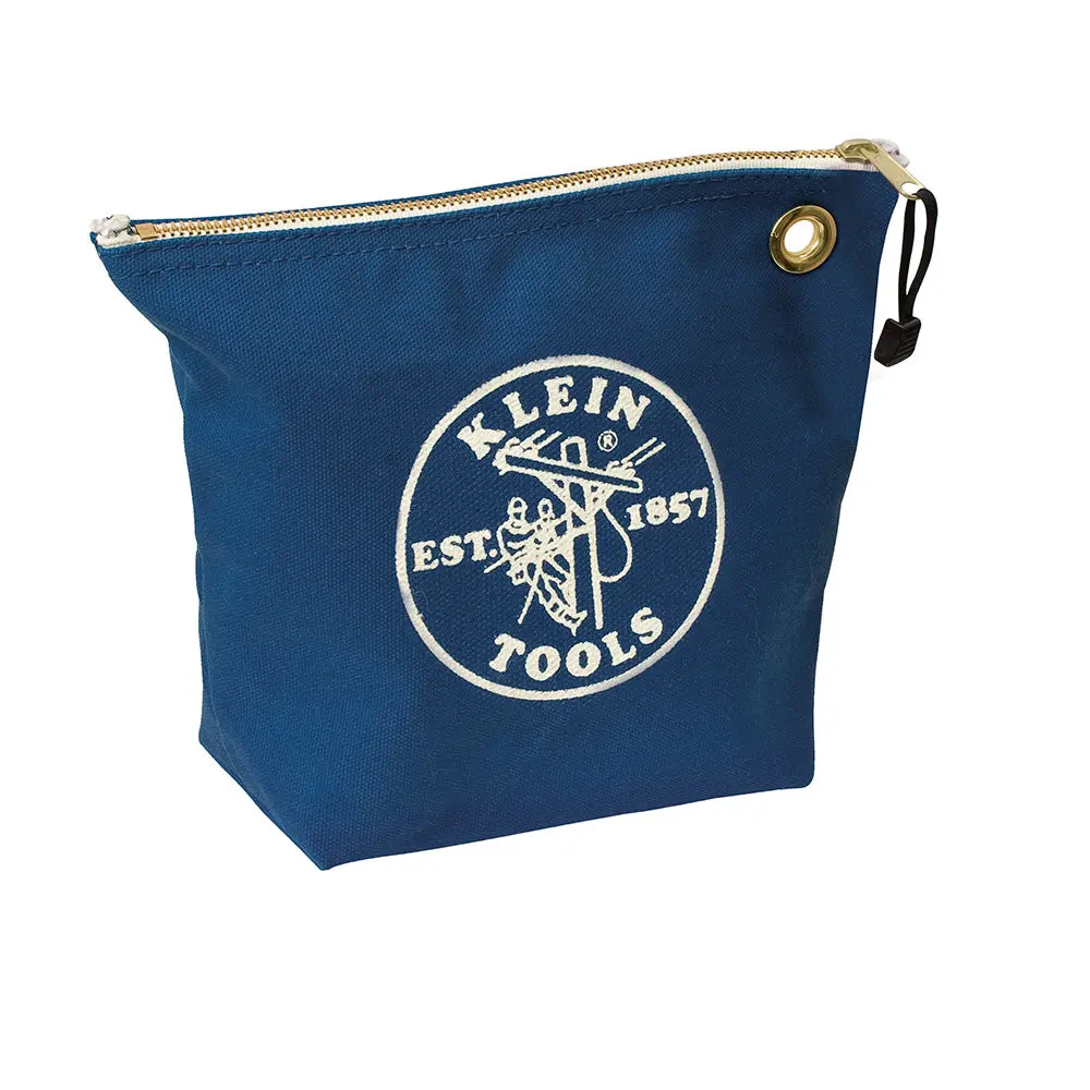 Canvas Zipper Bag- Consumables, Blue 1