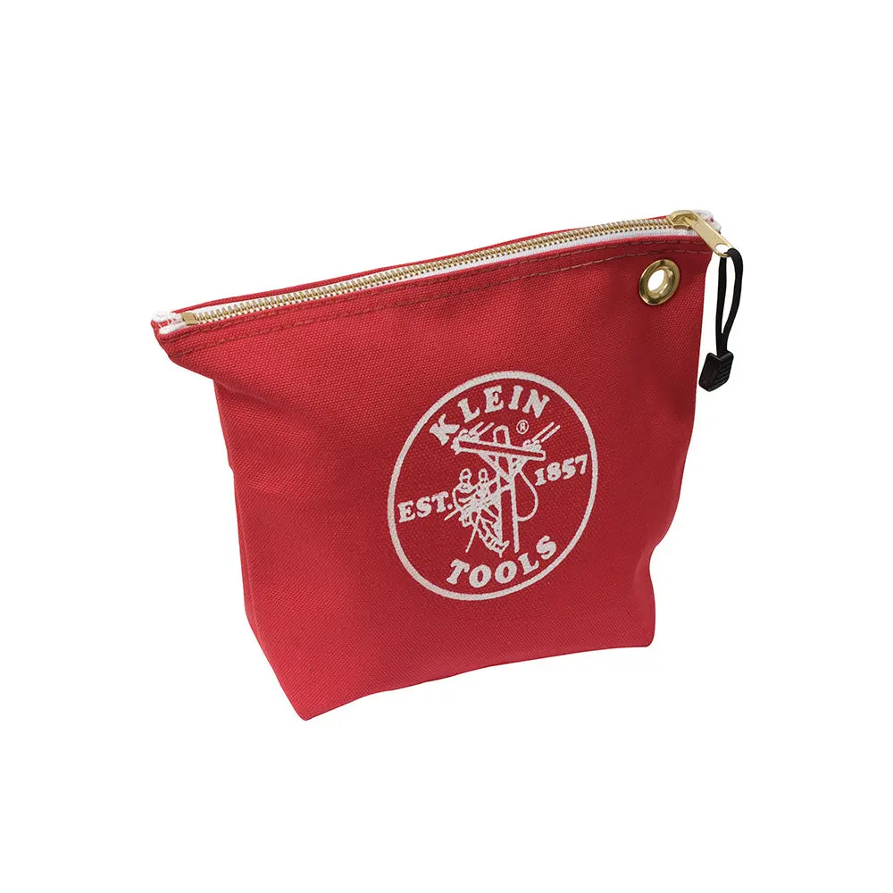 Canvas Zipper Bag- Consumables, Red 1