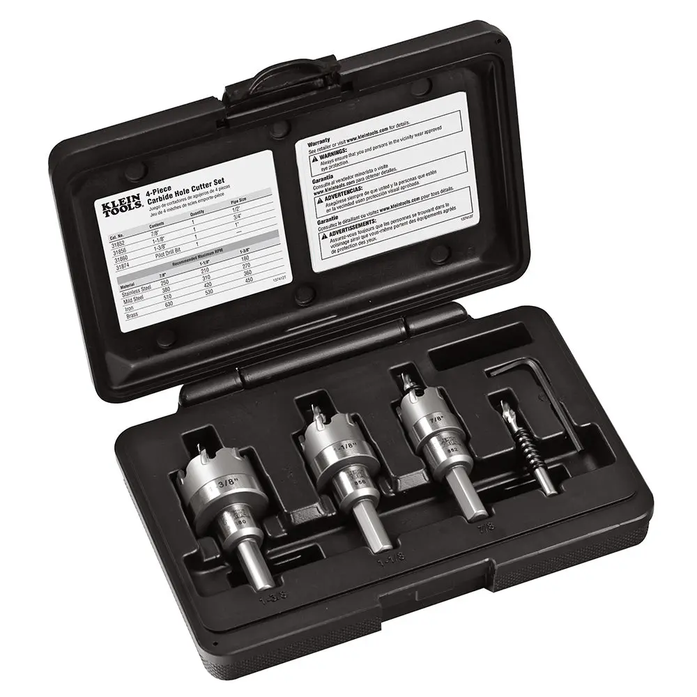 Carbide Hole Cutter Set 4 Piece 1