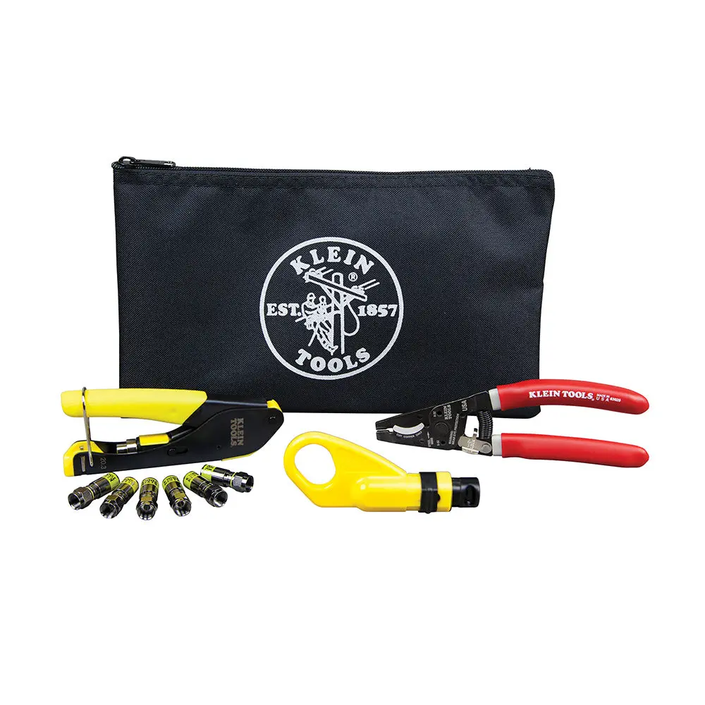 Coax Cable Installation Kit With Zipper Pouch 1