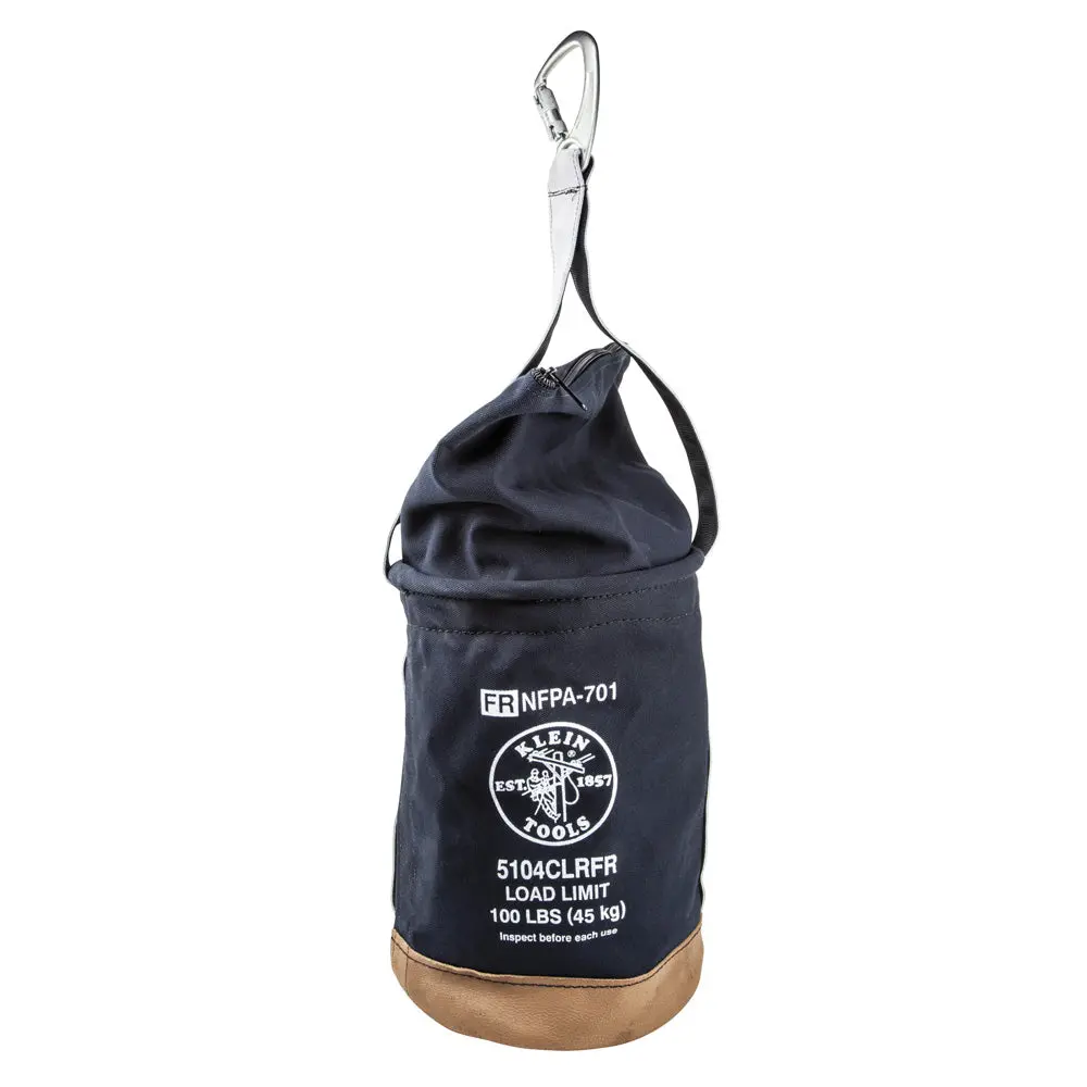 Flame-Resistant Top Closing Canvas Bucket 1