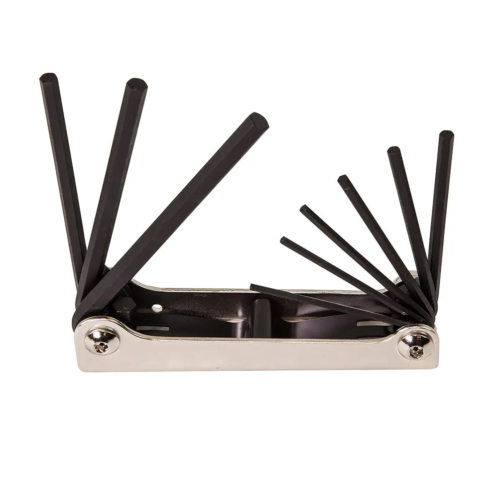 Folding Hex Key Set, Nine-Key, Inch Sizes 1